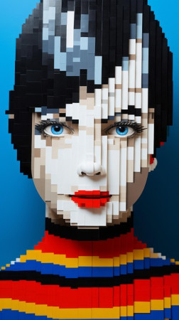 Retrato em patchwork